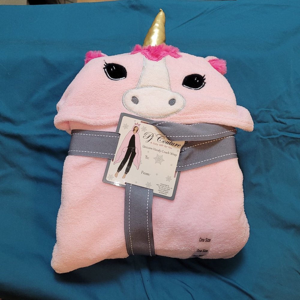 PJ Couture Unicorn Hoody Couch Wrap